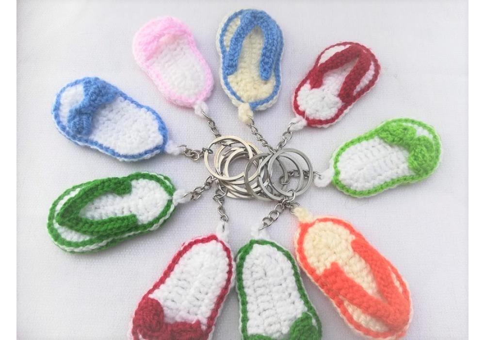 Crochet Keyholder / Keychain sandal Style |Elegant Key|for Women & for Men